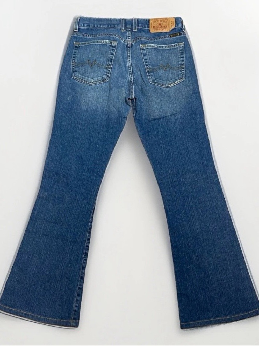 VTG Y2K Lucky Brand Sweet Nβ Low Made in USA Denim Women's 4/27 Long Length